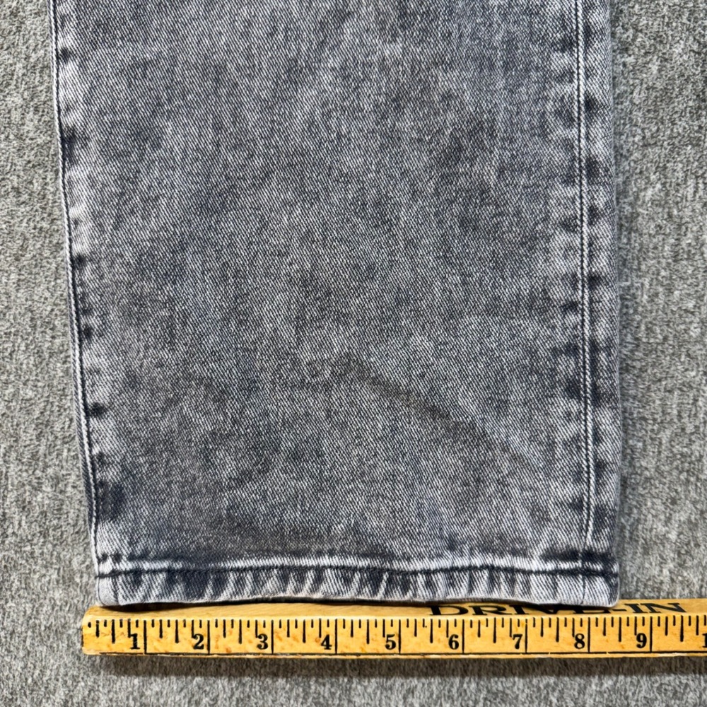 PacSun Baggy Fit Acid Wash Black Denim Jeans Mens 29x30 Wide Leg 90s Style - Picture 8 of 9